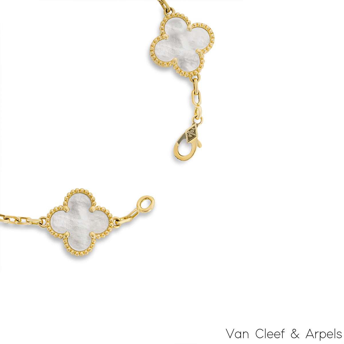 Van Cleef & Arpels 18k Y/G Vintage Alhambra Bracelet VCARA41800